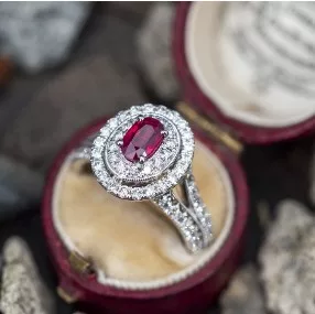 ruby engagement ring by enchanting engagements 