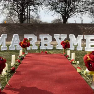 marry me sign rental in new york city